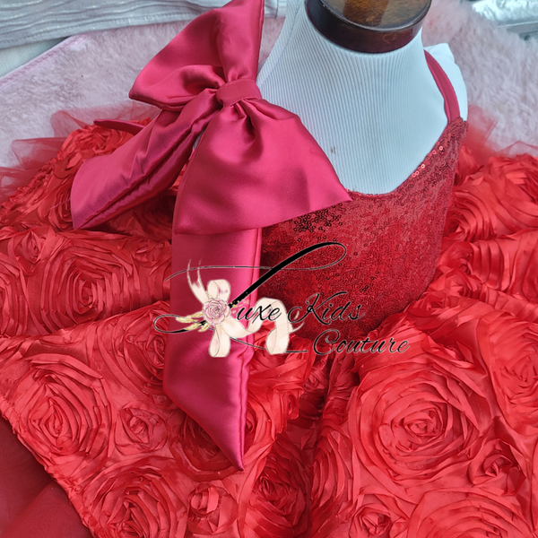 Red Rose Queen Couture dress