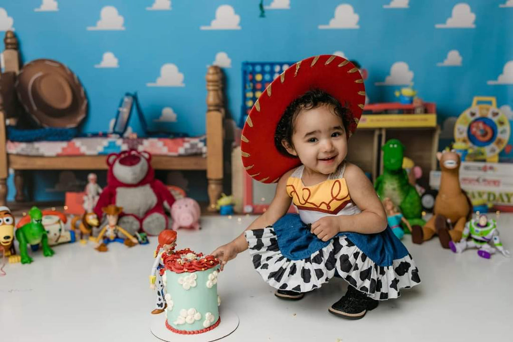 Toy Cowgirl Skirted Romper - AlessandrasLittleBow