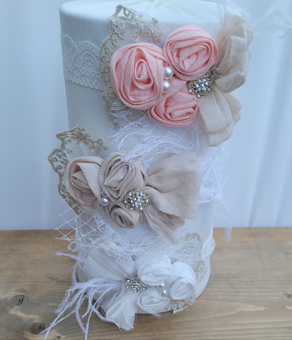Couture Bow floral headband - AlessandrasLittleBow