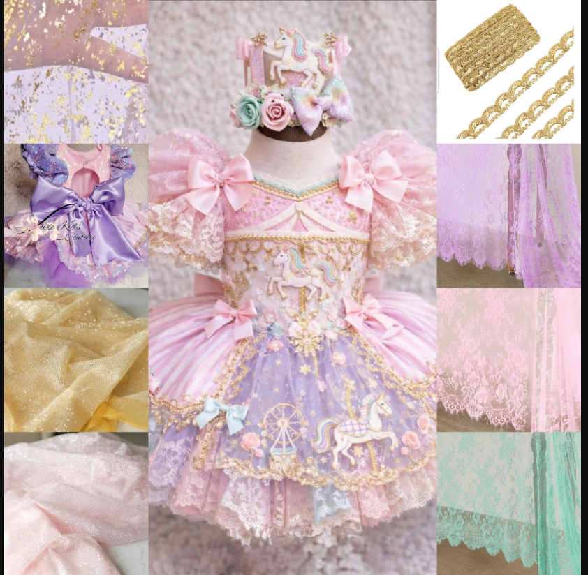 MOMMY DRESS Custom Carousel Birthday Dress Etsy Order - AlessandrasLittleBow