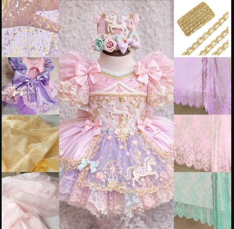 MOMMY DRESS Custom Carousel Birthday Dress Etsy Order - AlessandrasLittleBow