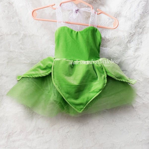 Green fairy romper dress