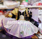 Girl Golden Couture Dress and Jacket