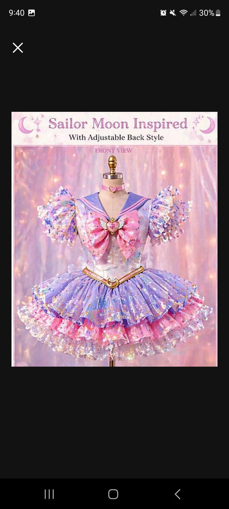 CUSTOM Whimsical Sailor Moon for Sarah - AlessandrasLittleBow