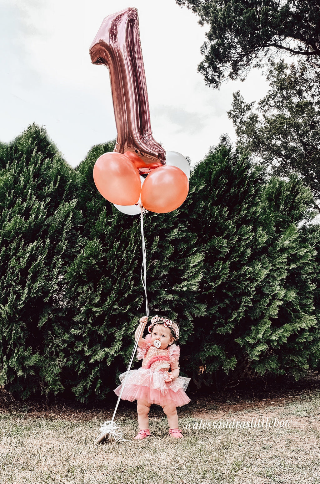 Blush Rainbow Whimsical Romper - AlessandrasLittleBow