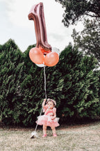 Blush Rainbow Whimsical Romper - AlessandrasLittleBow
