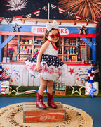 Stars and stripes VINTAGE Dress - AlessandrasLittleBow