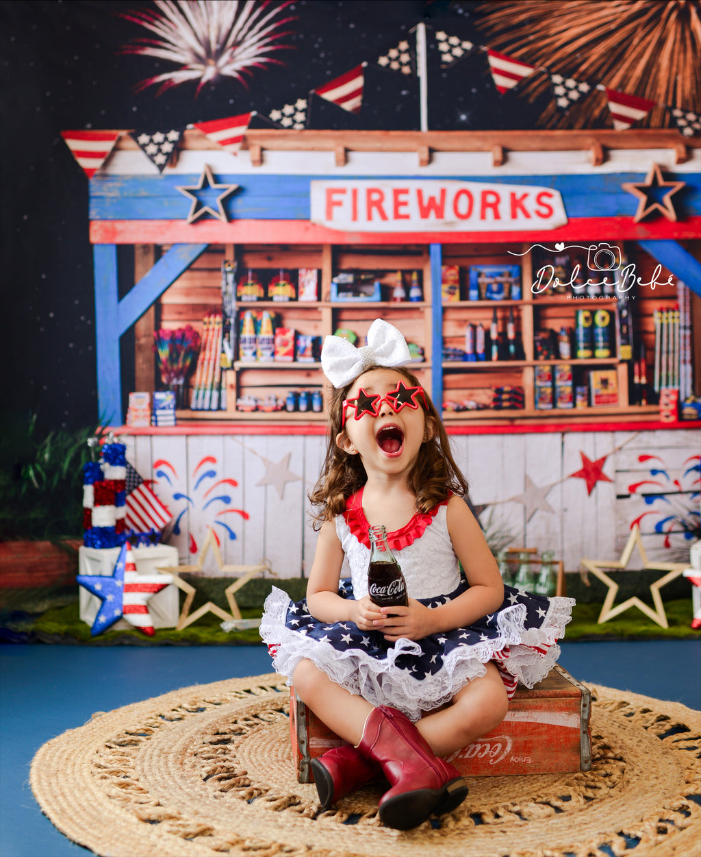 Stars and stripes VINTAGE Dress - AlessandrasLittleBow
