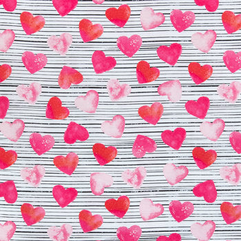 Stripped Hearts Skirted Bloomers - AlessandrasLittleBow
