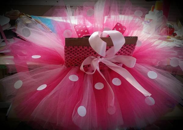 pink Minnie mouse tutu dress - AlessandrasLittleBow