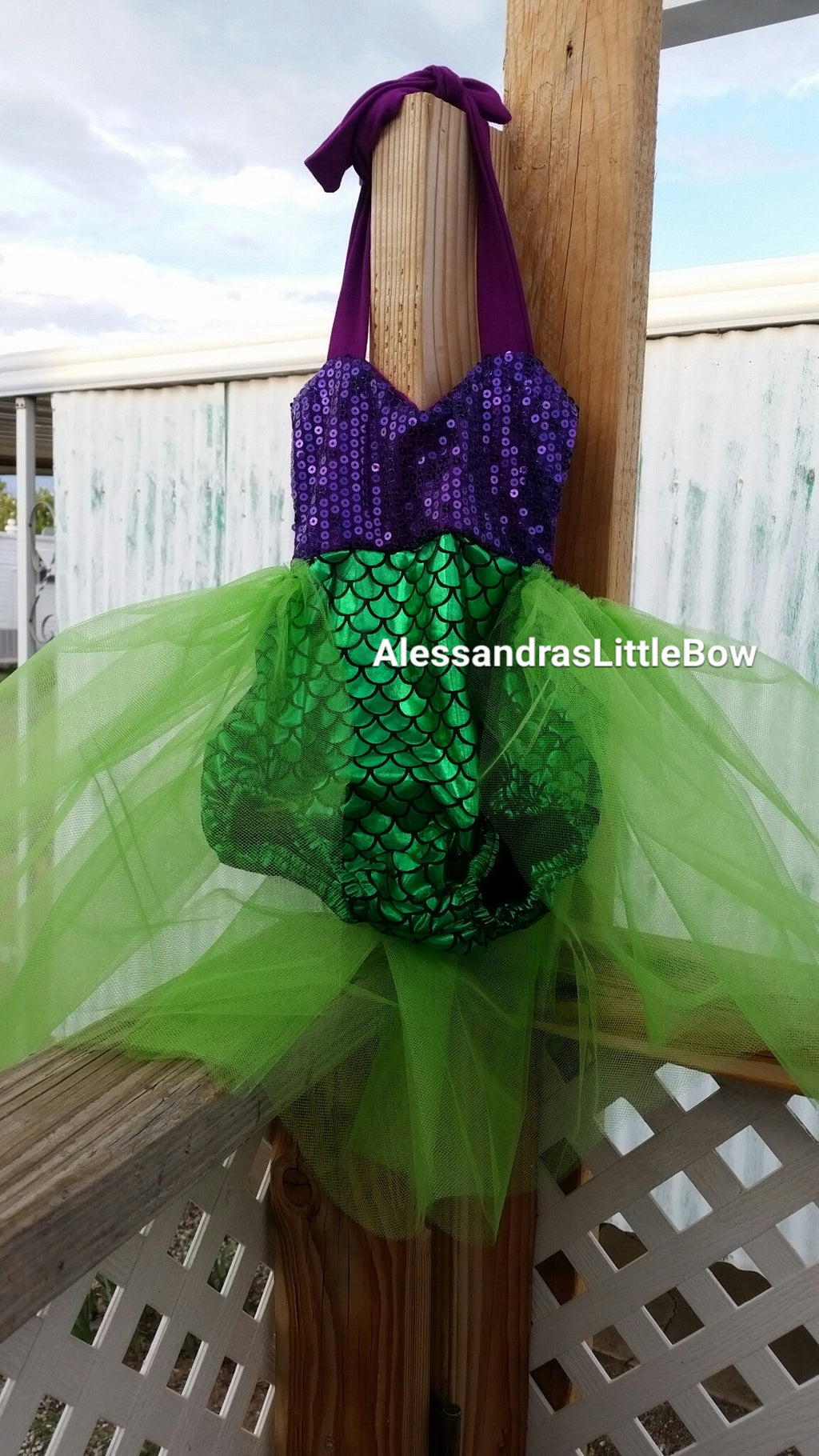 Mermaid sweetheart Romper - AlessandrasLittleBow