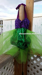 Mermaid sweetheart Romper - AlessandrasLittleBow