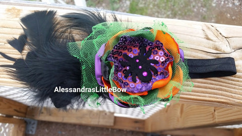 Pretty witch headband - AlessandrasLittleBow