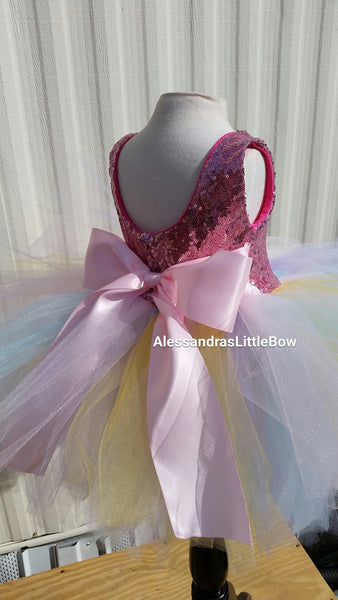 Unicorn Princess couture dress - AlessandrasLittleBow
