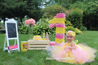 Pink lemonade tutu dress - AlessandrasLittleBow