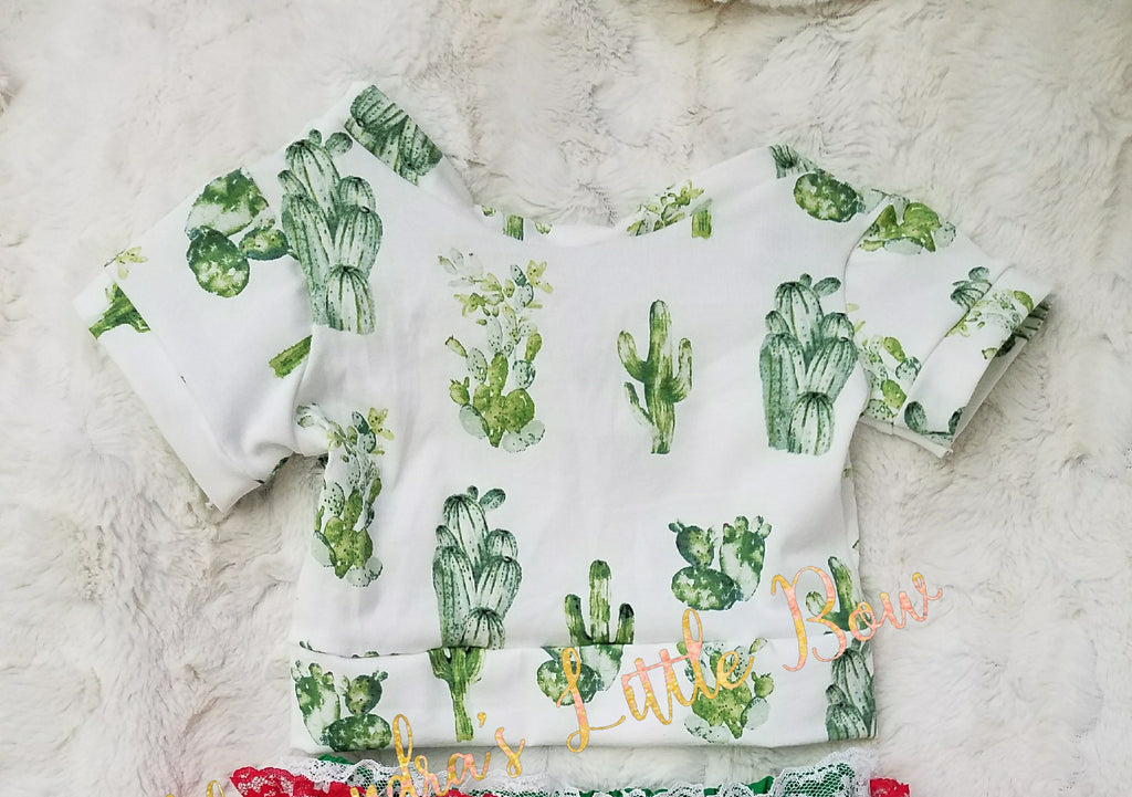 Cactus Cropped top - AlessandrasLittleBow