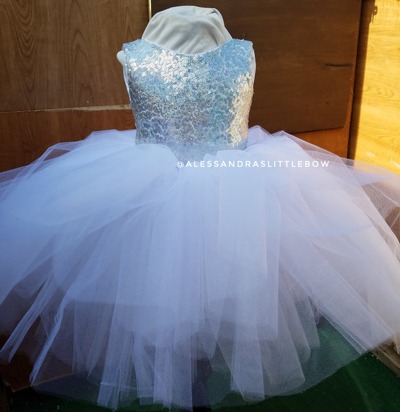 Princess Natalie High Low Couture Dress - AlessandrasLittleBow