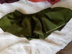Dark Olive skirted bloomers - AlessandrasLittleBow
