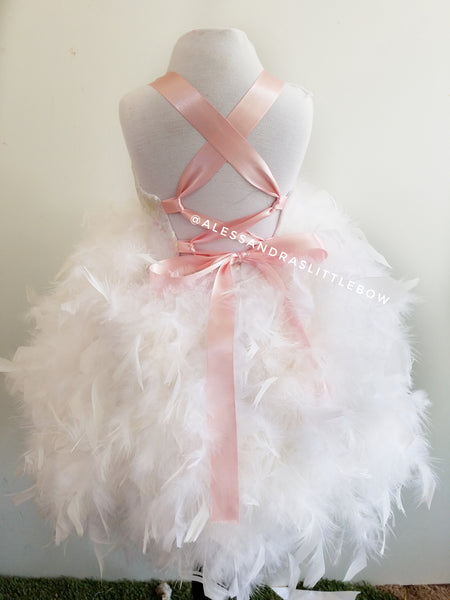 Swan Princess Couture Dress - AlessandrasLittleBow
