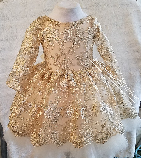 Princess Amber Couture Dress - AlessandrasLittleBow