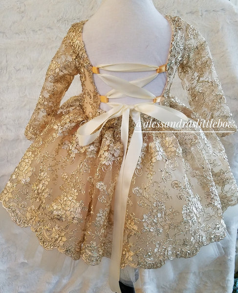 Princess Amber Couture Dress - AlessandrasLittleBow