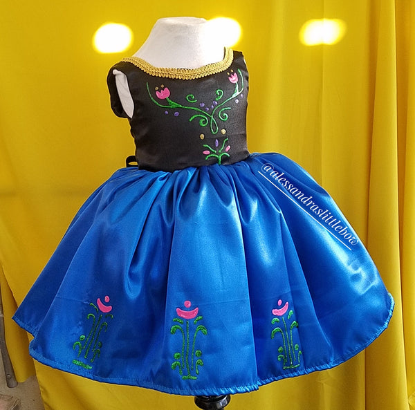 Princess Anna Couture Dress - AlessandrasLittleBow