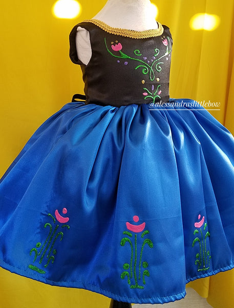Princess Anna Couture Dress - AlessandrasLittleBow