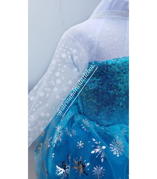 Elsa Couture Dress - AlessandrasLittleBow