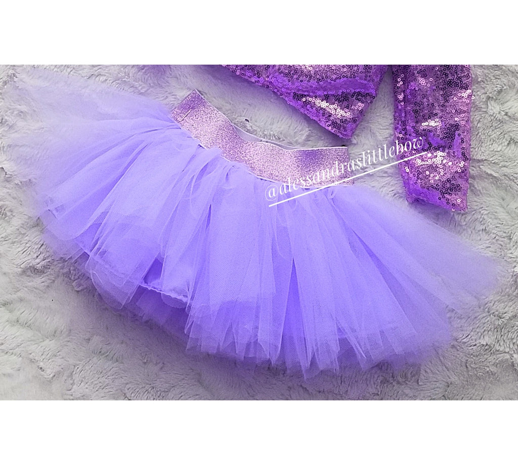 Lavender Luxury Tutu Skirt - AlessandrasLittleBow