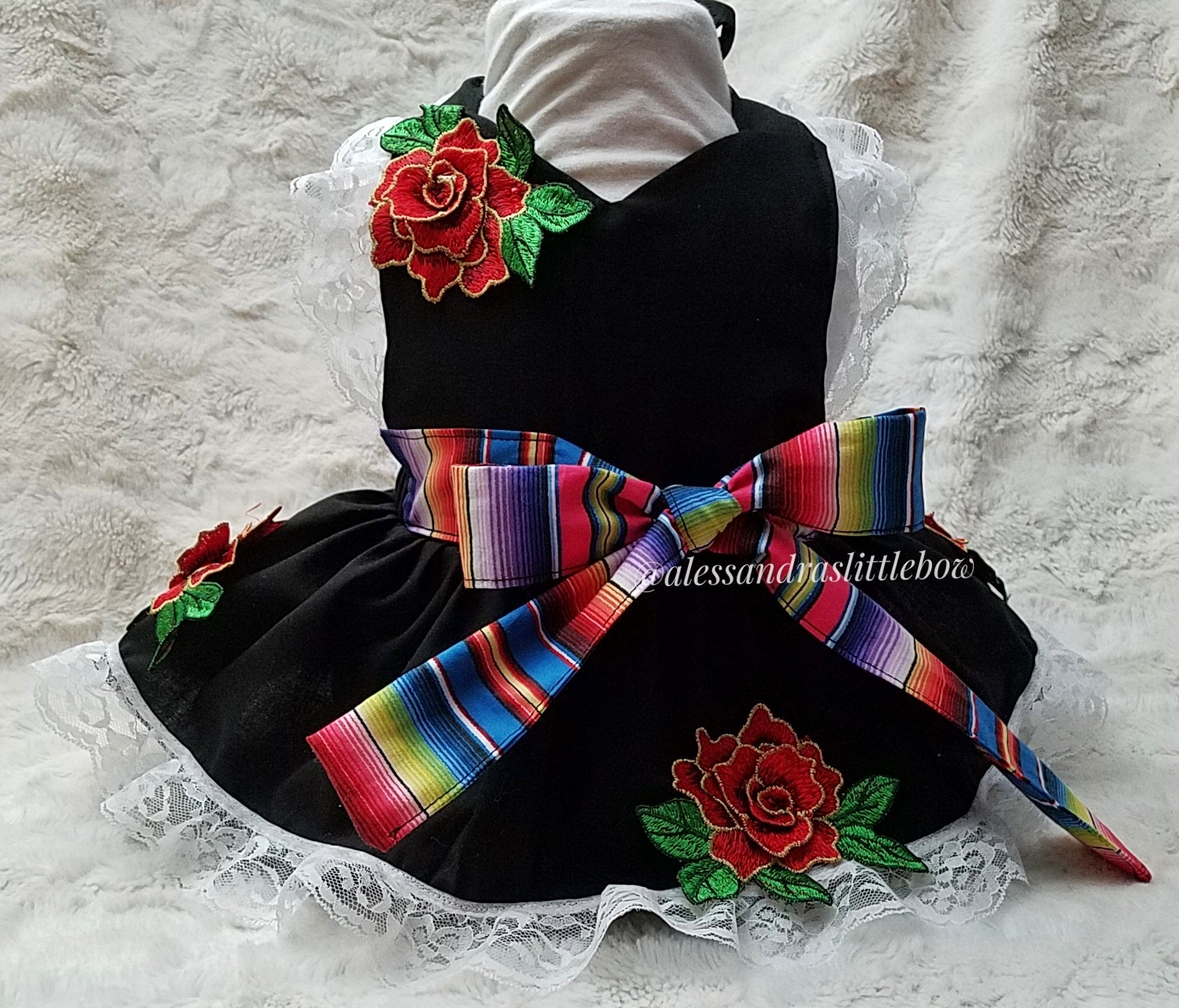 Rosa Traditional Fiesta Romper - AlessandrasLittleBow