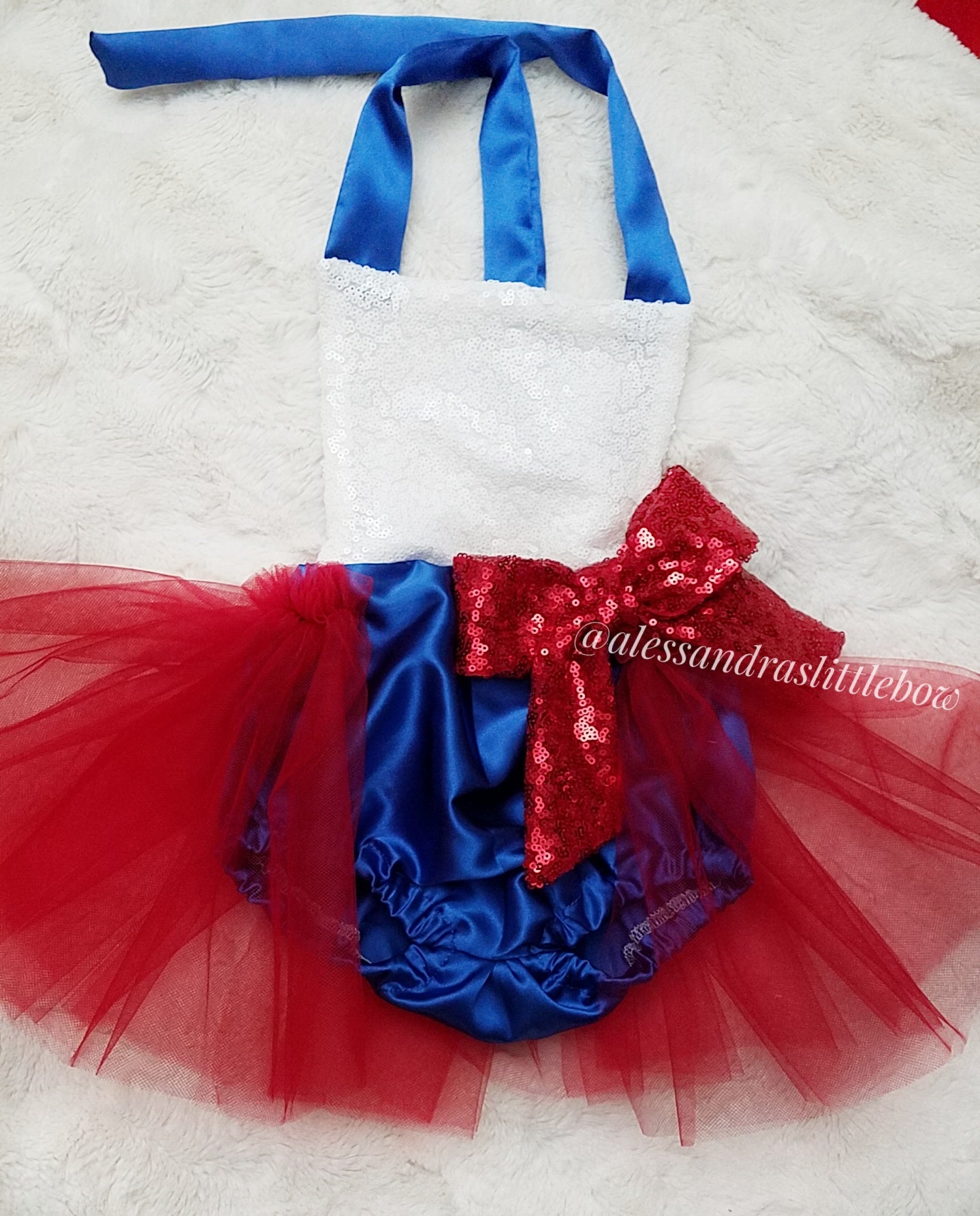 Patriotic Romper - AlessandrasLittleBow