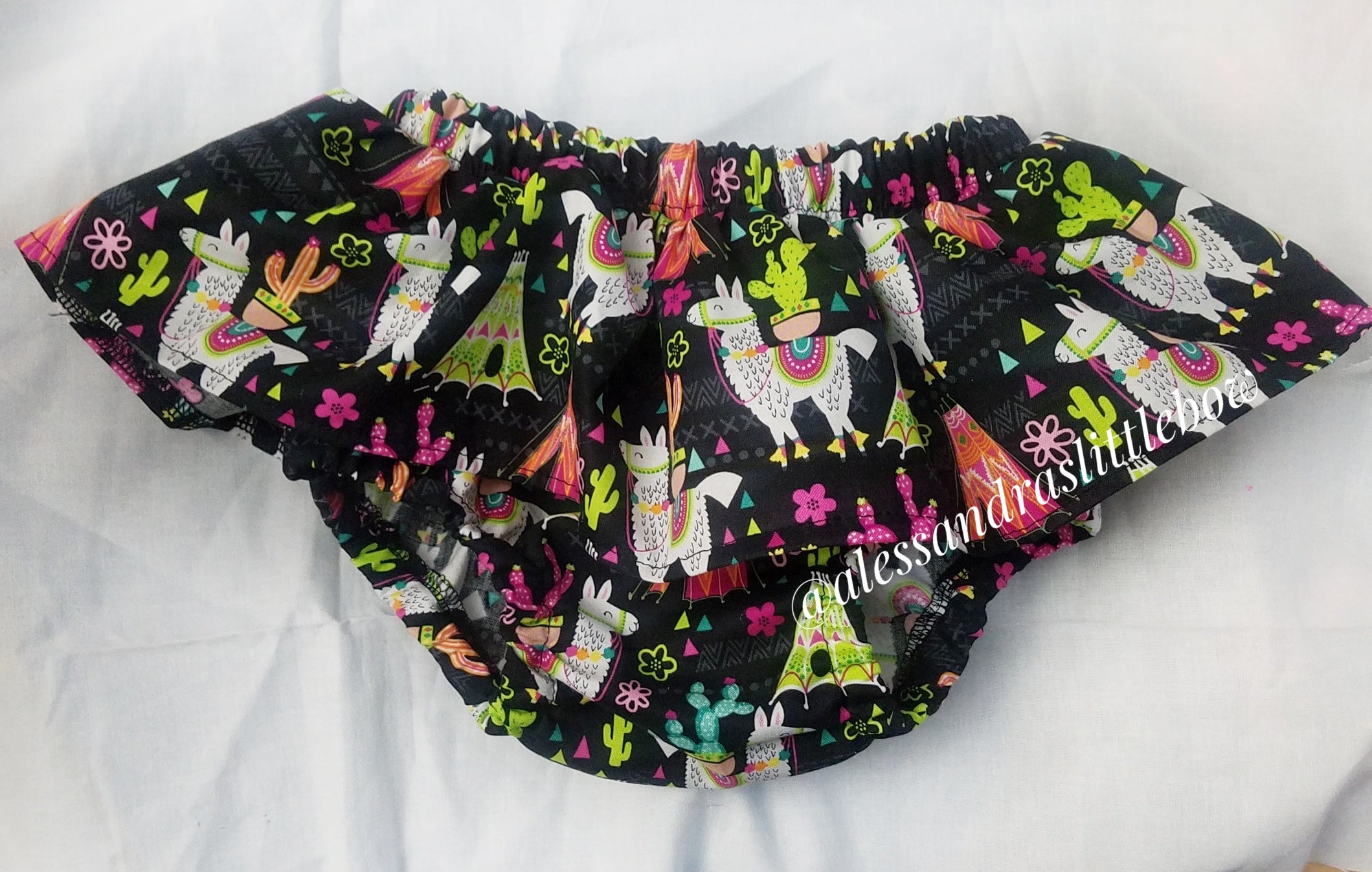 RTS Bright Llamas Skirted Bloomers 24mo/2t-3t - AlessandrasLittleBow