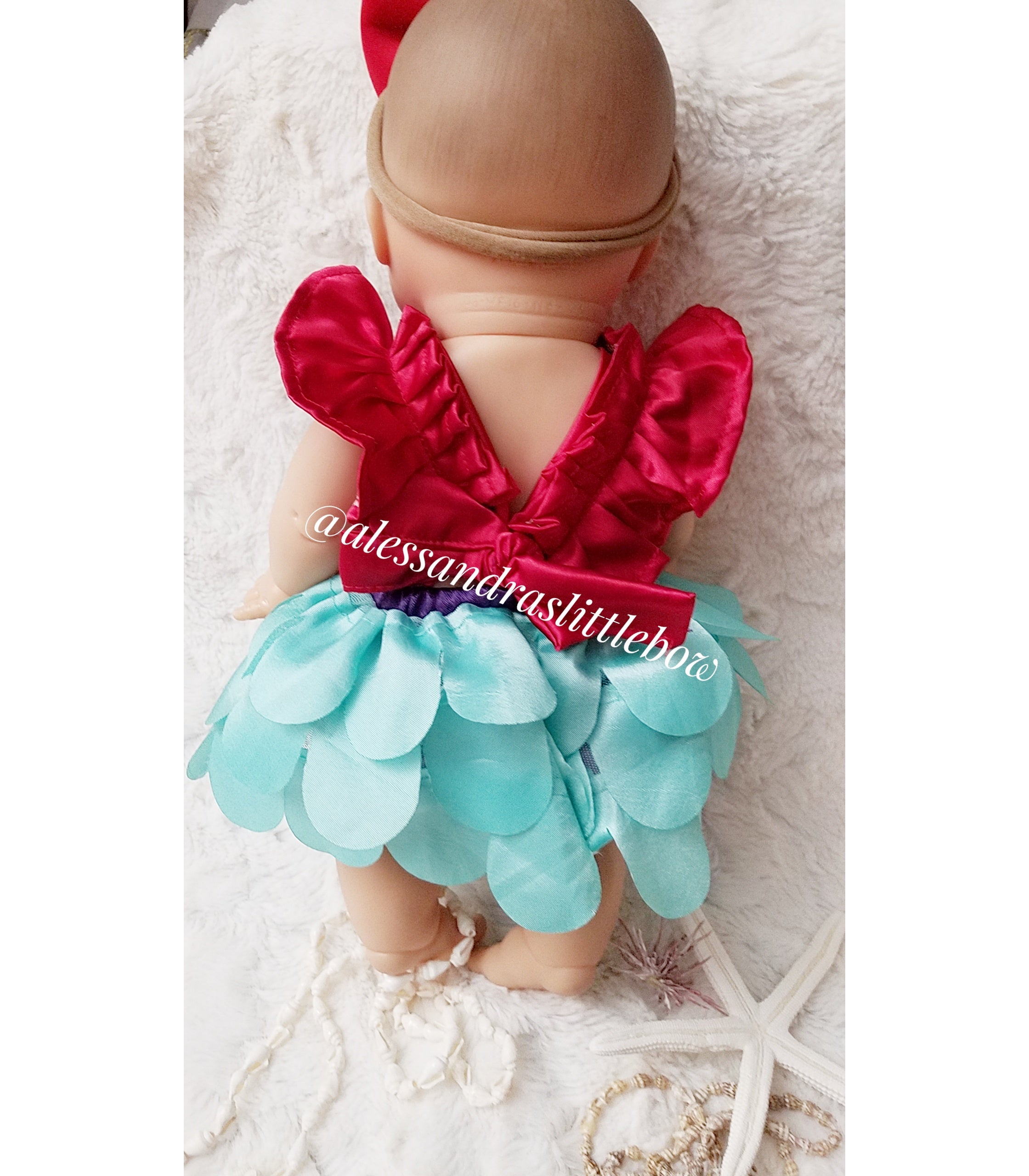 Minikane Doll Little Mermaid Luxury Romper - AlessandrasLittleBow