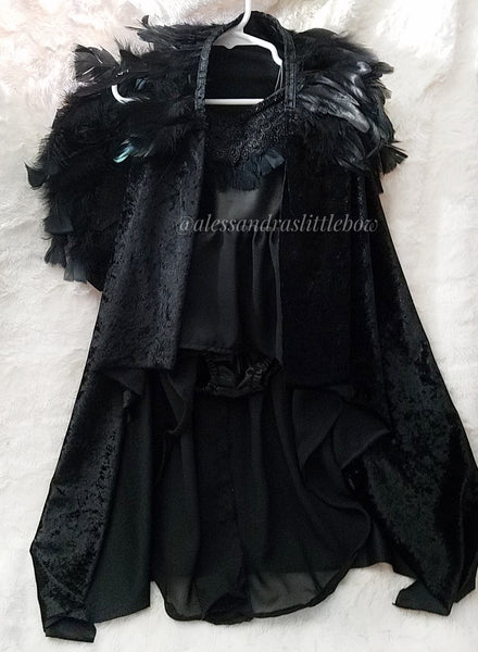 Maleficent Feather Cape, Long