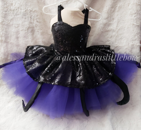 Ursula sea Witch inspired couture dress