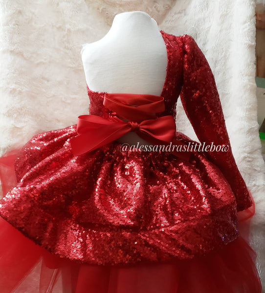 Princess Amelia One Shoulder Couture Dress Red