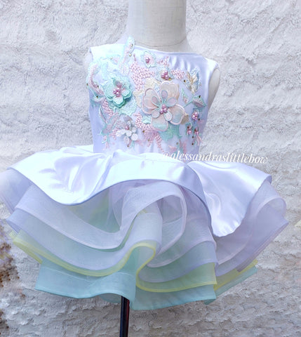 Princess Brianna Couture Dress (Floral adorn)