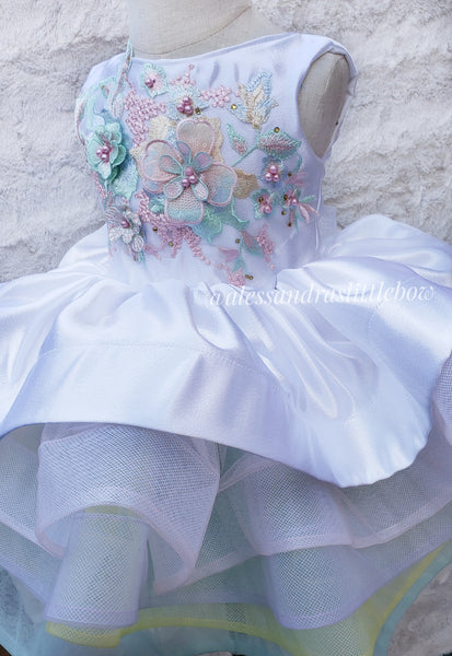 Princess Brianna Couture Dress (Floral adorn)