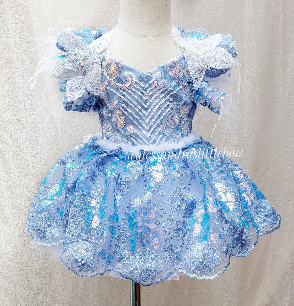 Light Blue  Whimsical Romper