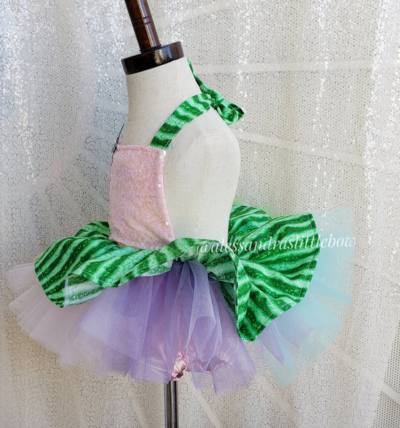 Coco Melon inspired tutu Romper with lady bug