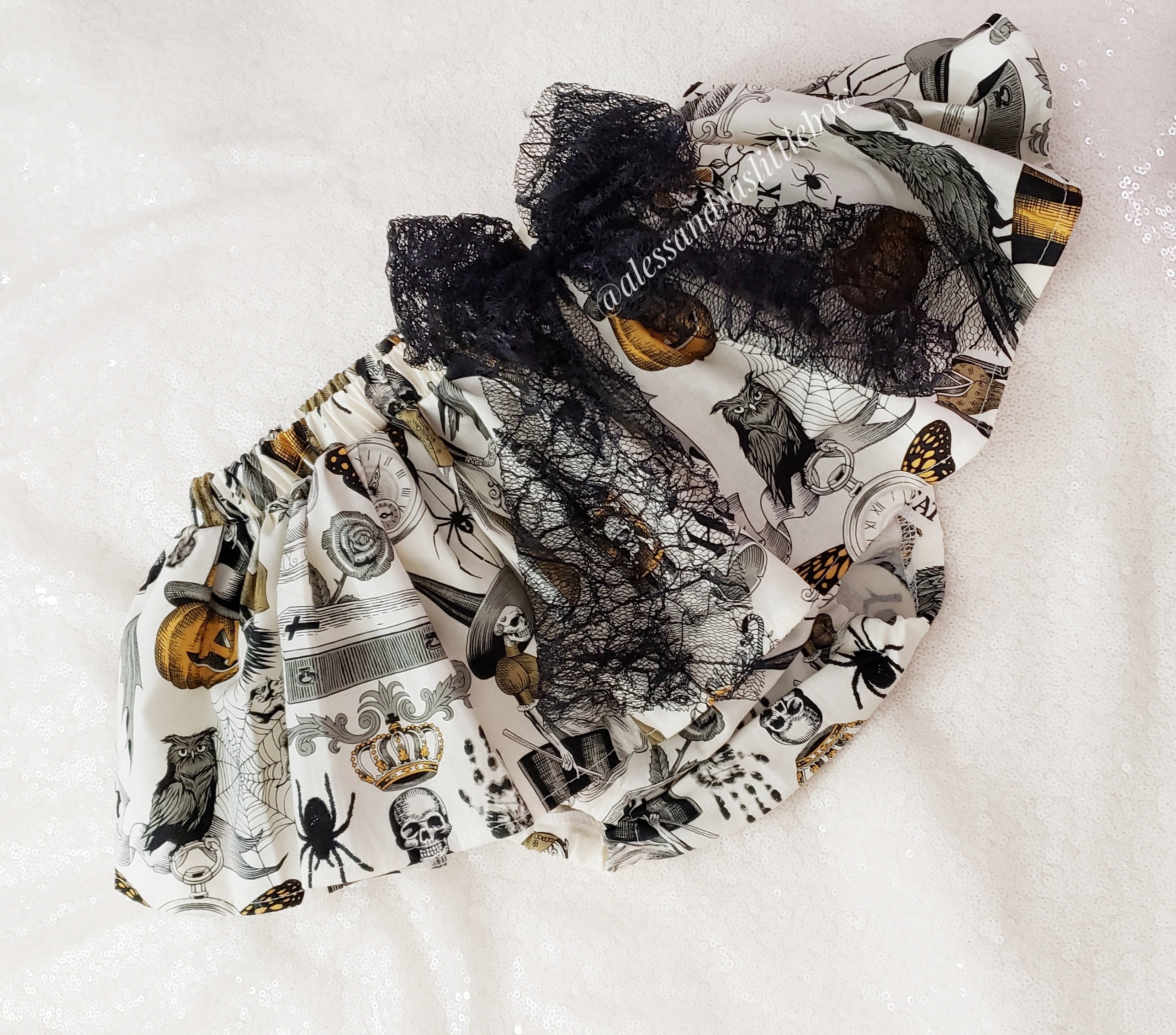 Halloween 13 Skirted Bloomers - AlessandrasLittleBow