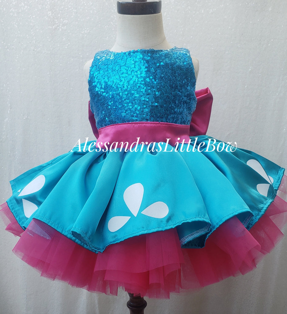 princess poppy dress 2t Princess Poppy dress, Poppy troll costume for toddler