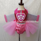 Pink PUP tutu romper - AlessandrasLittleBow