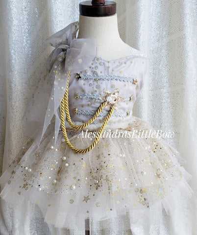 Silver and Gold Nutcracker whimsical Romper