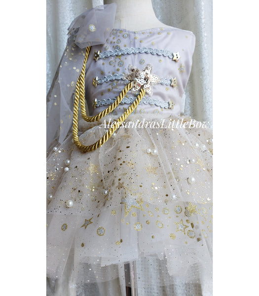 Silver and Gold Nutcracker whimsical Romper