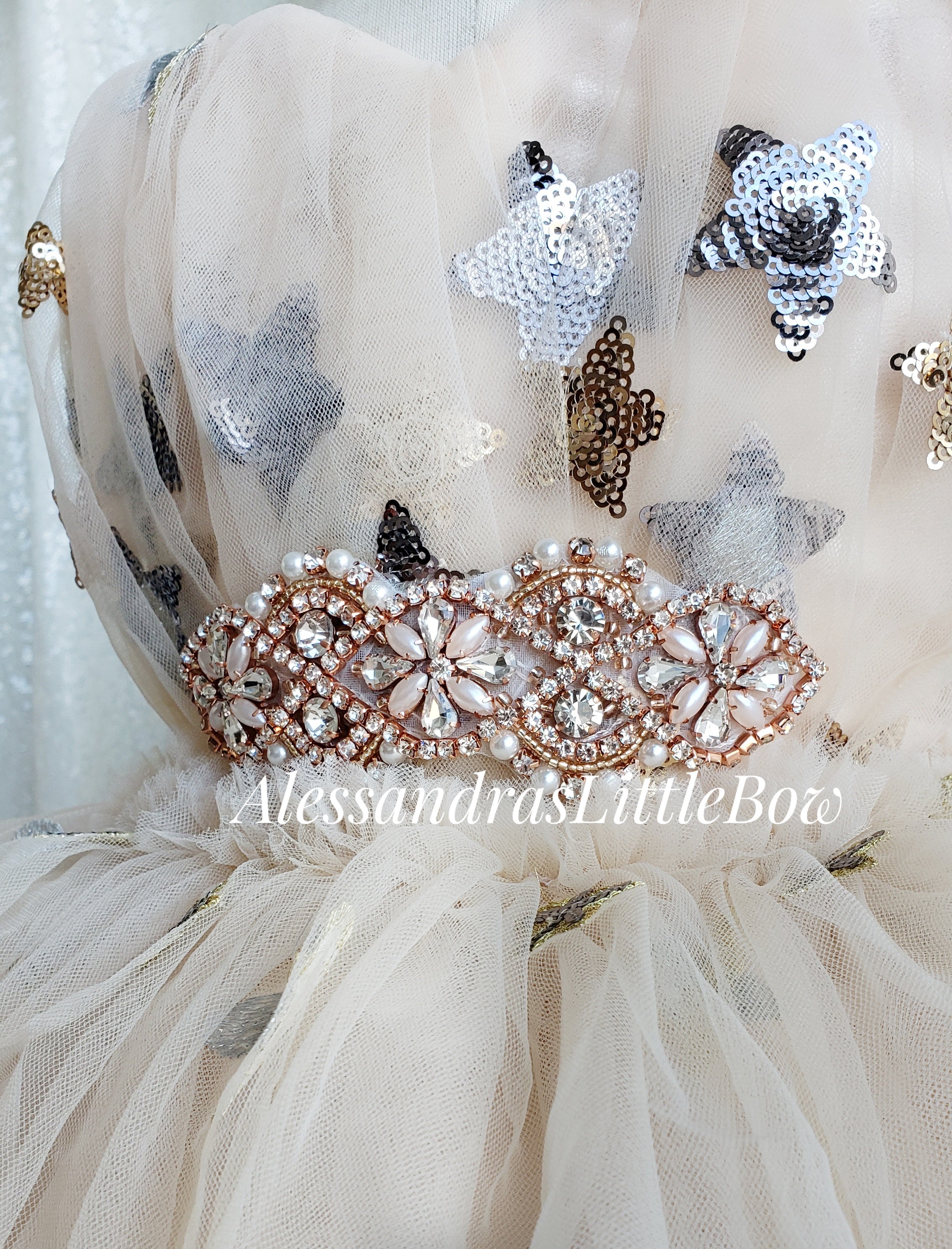 Silver and Gold Starlight whimsical Romper