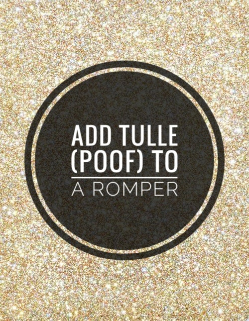 Add Tulle to a Romper - AlessandrasLittleBow