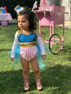 Pink Circus Ring Master Romper - AlessandrasLittleBow
