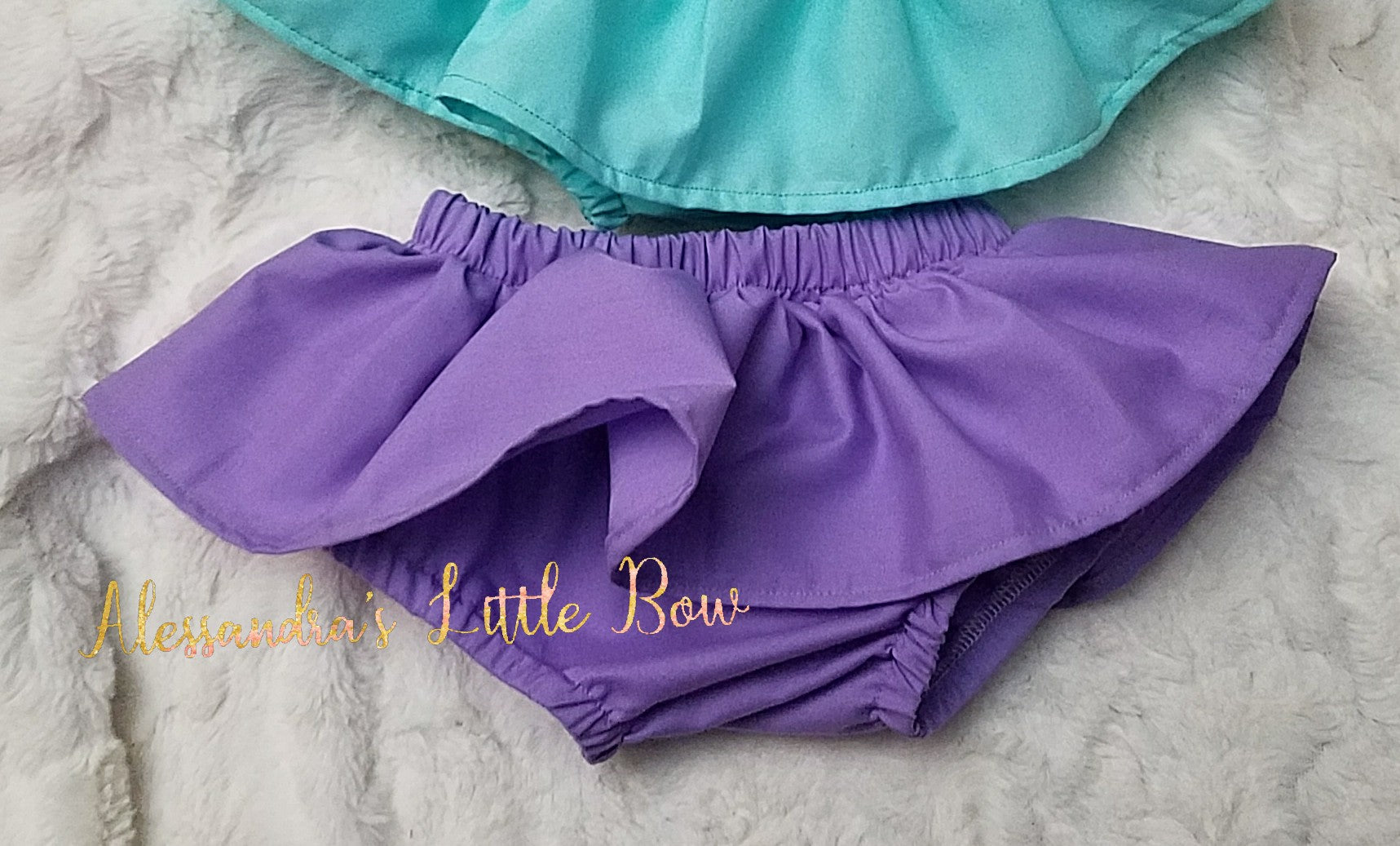 Lavender skirted bloomers - AlessandrasLittleBow