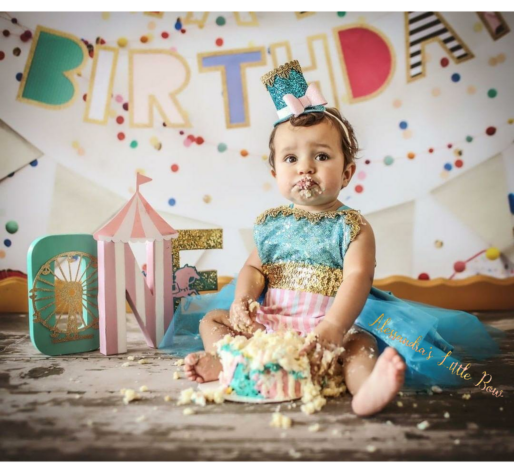 Pink Circus Ring Master Romper - AlessandrasLittleBow